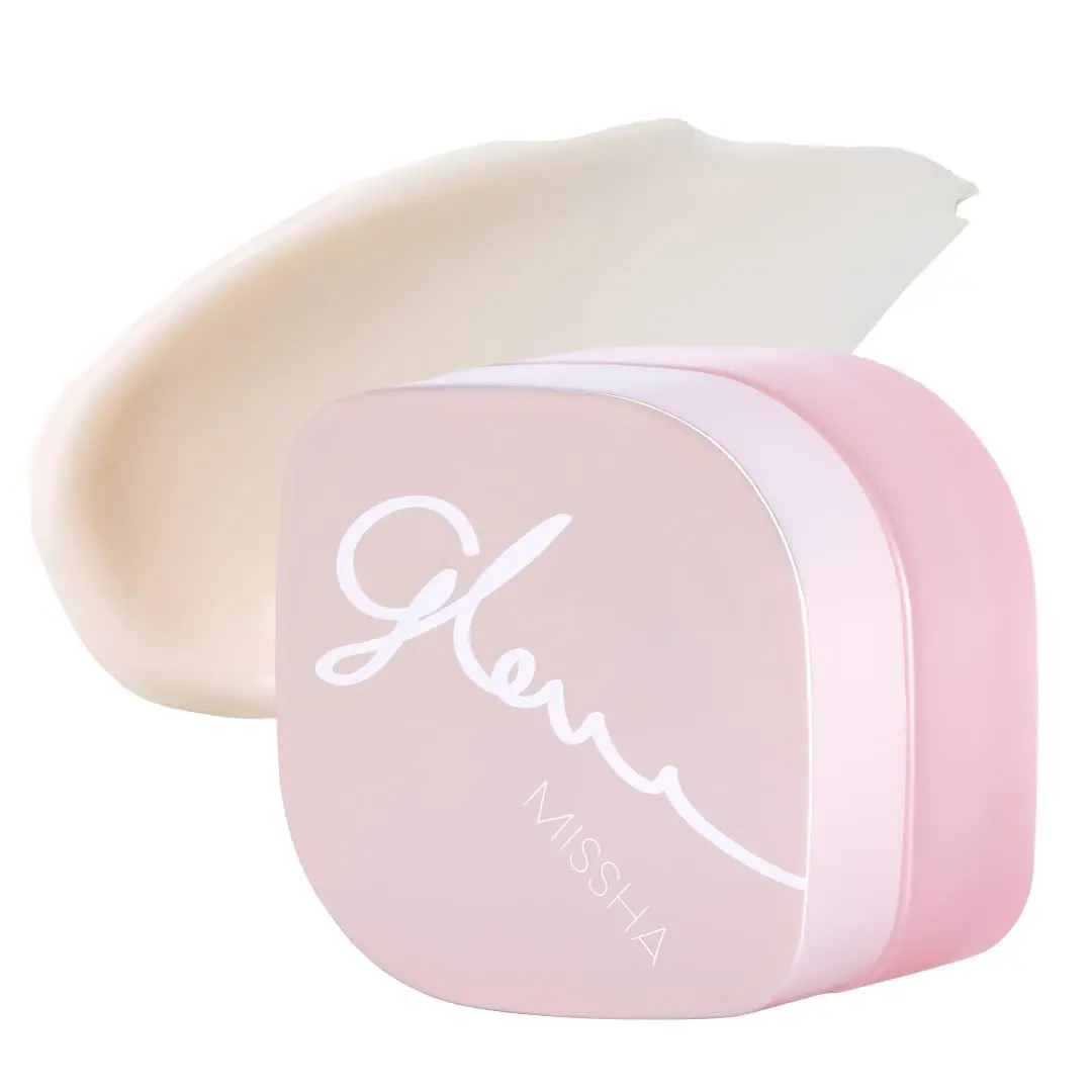 MISSHA Glow Skin Balm 4-in-1 Primer Moisturizing Cream 1.69 oz | Korean dewy makeup base helps create a fresh luminous complexion; use before foundation or as the last skincare step.
