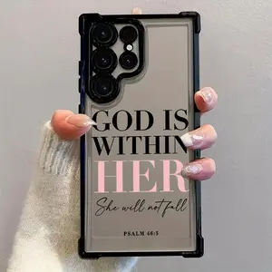 Inspirational Quotes Graffiti phone case for Samsung Galaxy S26 S25 S24 S23 S22 S21 FE Ultra Plus 4G 5G, anti-drop transparent soft back cover