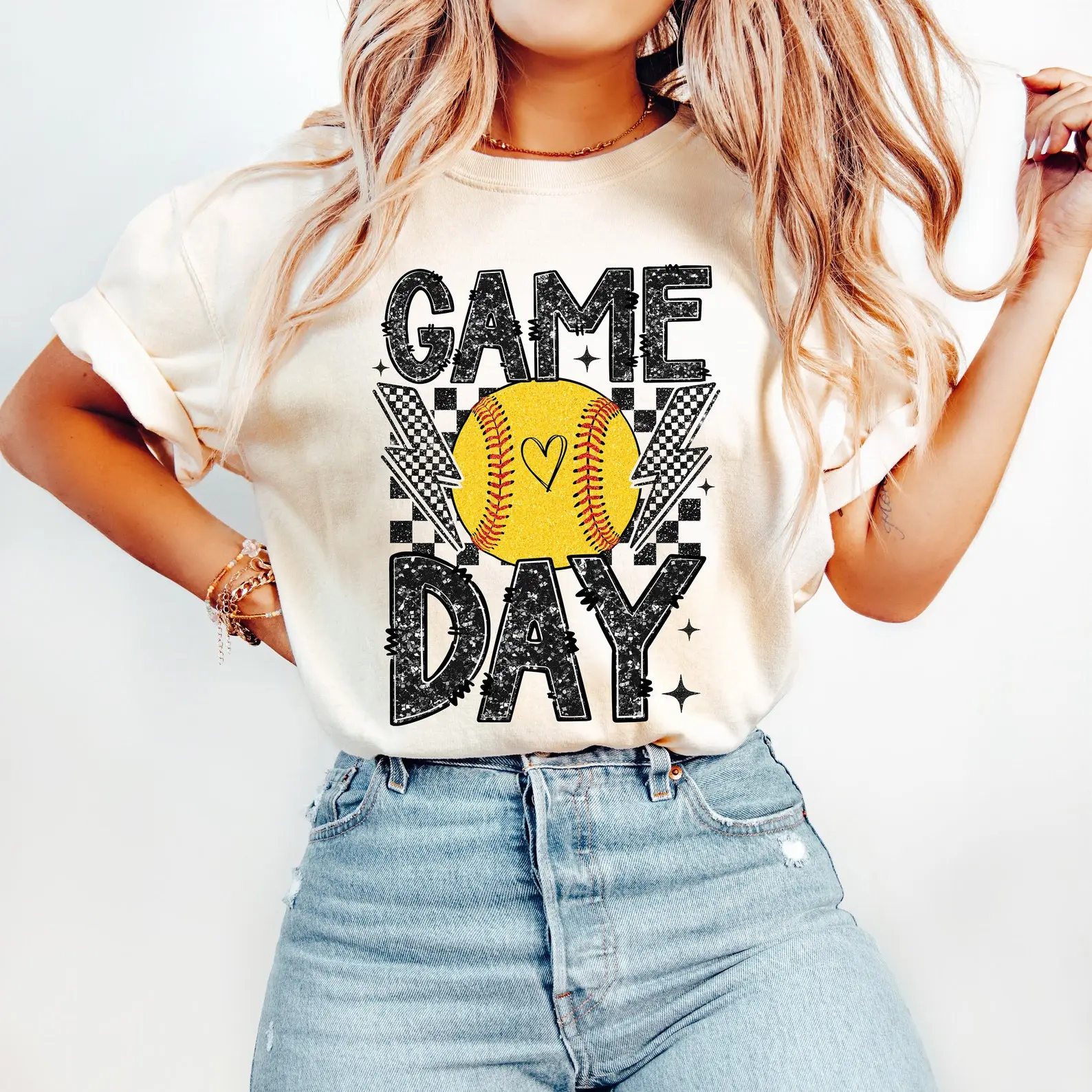 Glitter Softball shirt, Retro Softball Mom shirt, Game Day shirt, Sublimation Design, Digital Download, Sports shirt, Faux Sequin, Softball Mama
