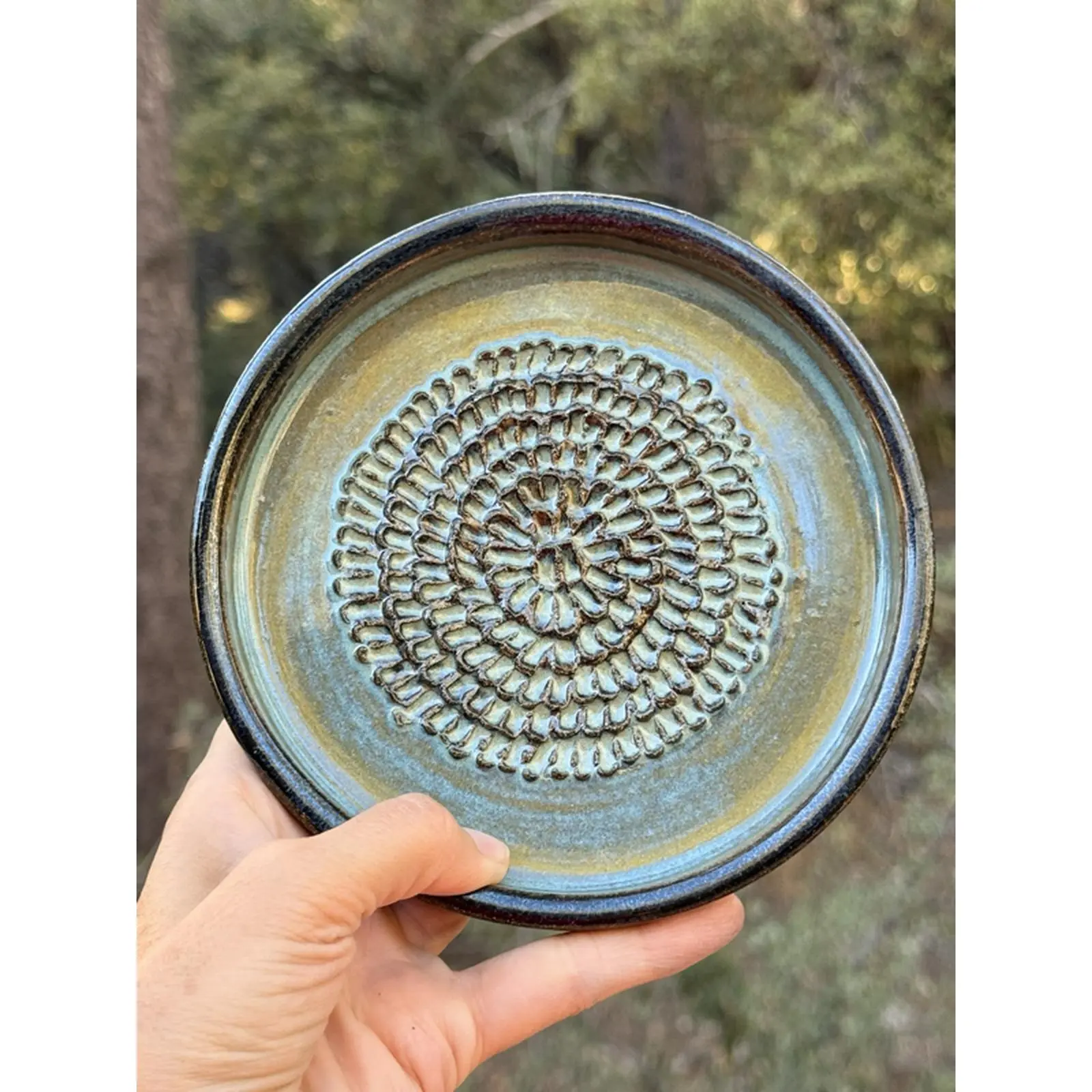 Handmade Ceramic Garlic Grater - Unique Design for Kitchen Use