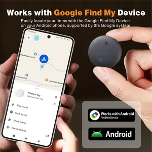 Mini Smart Tracker Suitable Android Finder Locator Used In Conjunction With Airtag Google Find Hub Device Anti Loss Aviation Tag Magnetic GPS Car
