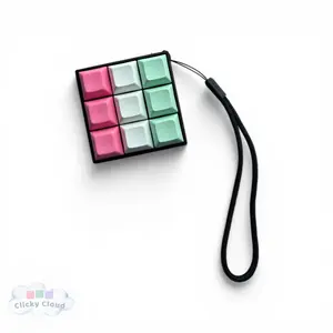 Clicky Fidget, Keyboard Switch, ASMR Fidget, Button Clicker Keyboard Fidget, 9 Key Caps