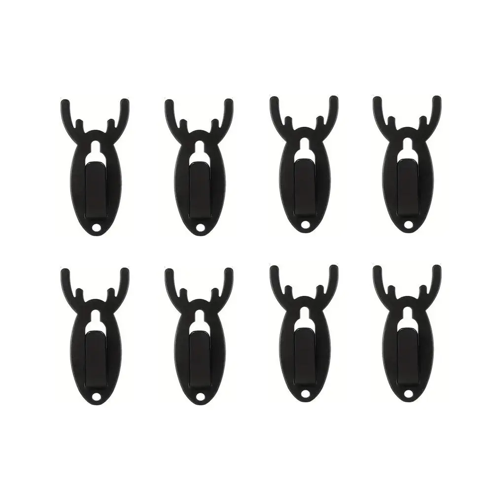 8pack Deer Head Wall Hooks, Vintage Metal Wall Decor, Bathroom Bedroom Balcony, Includes Screws for Hanging, Durable and Compact, Wall Mount Organizer, Home Organizer Hook, Room Organization Products, Wall Mounted Holder