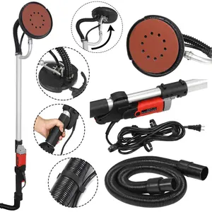 SUPERDEAL Commercial Electric Drywall Sander 800W Adjustable Speed with Sanding Pads