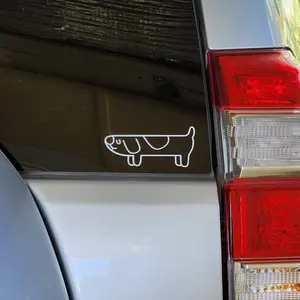 Longdog vinyl decal - long dog sticker - bluey search - use on car window, bumper or body match colours or use contrasting to stand out C