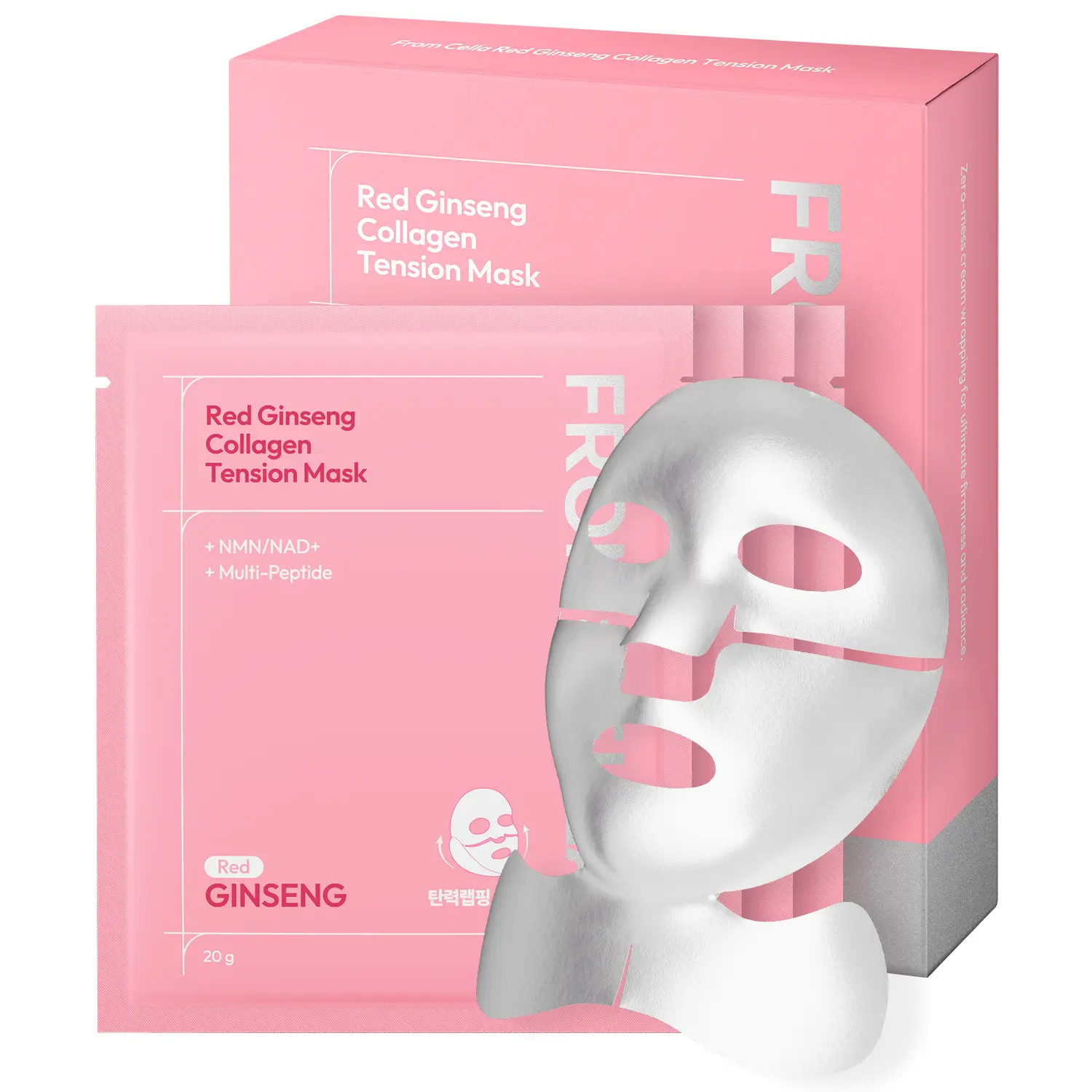 [From:Cella Official] Red Ginseng Collagen Tension Mask 20g x4ea