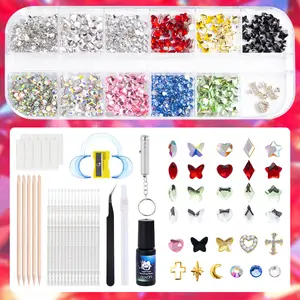 Tooth Gem Kit DIY Crystals Jewelry Set Professional Fashion Teeth Gems Versatile Dental Accessories Lasting Sparkle Polish Oral Care