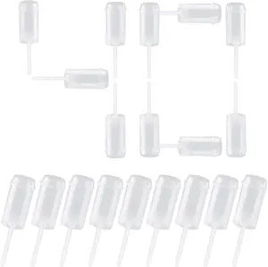 40 Pcs Round Shape Clear Push-Up Cake Pop Shooter (Push Up Pops) Plastic Containers With Lids, Base & Sticks