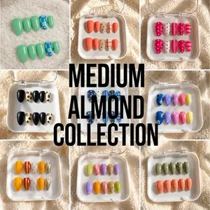 Nail Envy by Trinity Press On Nails Medium Almond Collection - Handmade Craftsmanship, Reusable, Perfect for Special Occasions & Everyday Look