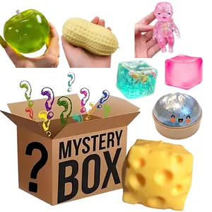 1 Squishy Toy Per Box with Clear Draw Odds, Clear Draw Odds = 14.3%, Mochi Squishy Kawaii Simulated Food Fidget Toy, Cute Squeeze Foot Toy Antistress Stress-Relief,  Cat Paw Mochi Squishy