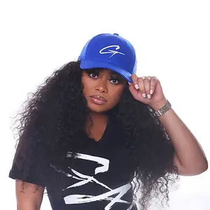 G- Blue Curve Hat Classic Premium Snapback 80% Acrylic 20% Wool Adjustable Crown One Size Fits Most 6.625-7.375 Perfect for Everyday Wear