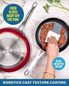 Gothan Steel Stackable Pots and Pans Set – 10-Piece Nonstick Cookware, Space-Saving Stackmaster Design