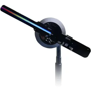 3DHologramFan,16CM WiFi  Projection  Video Upgrade Advertising Display Fan 6.3?, Hi-Resolution and  LED Holographic Christmas Tree  Holographic Projector