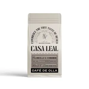 Café de Olla - Mexican Flavored Ground Coffee Cinnamon Piloncillo Medium Roast 16oz for Drip French Press or Pour Over