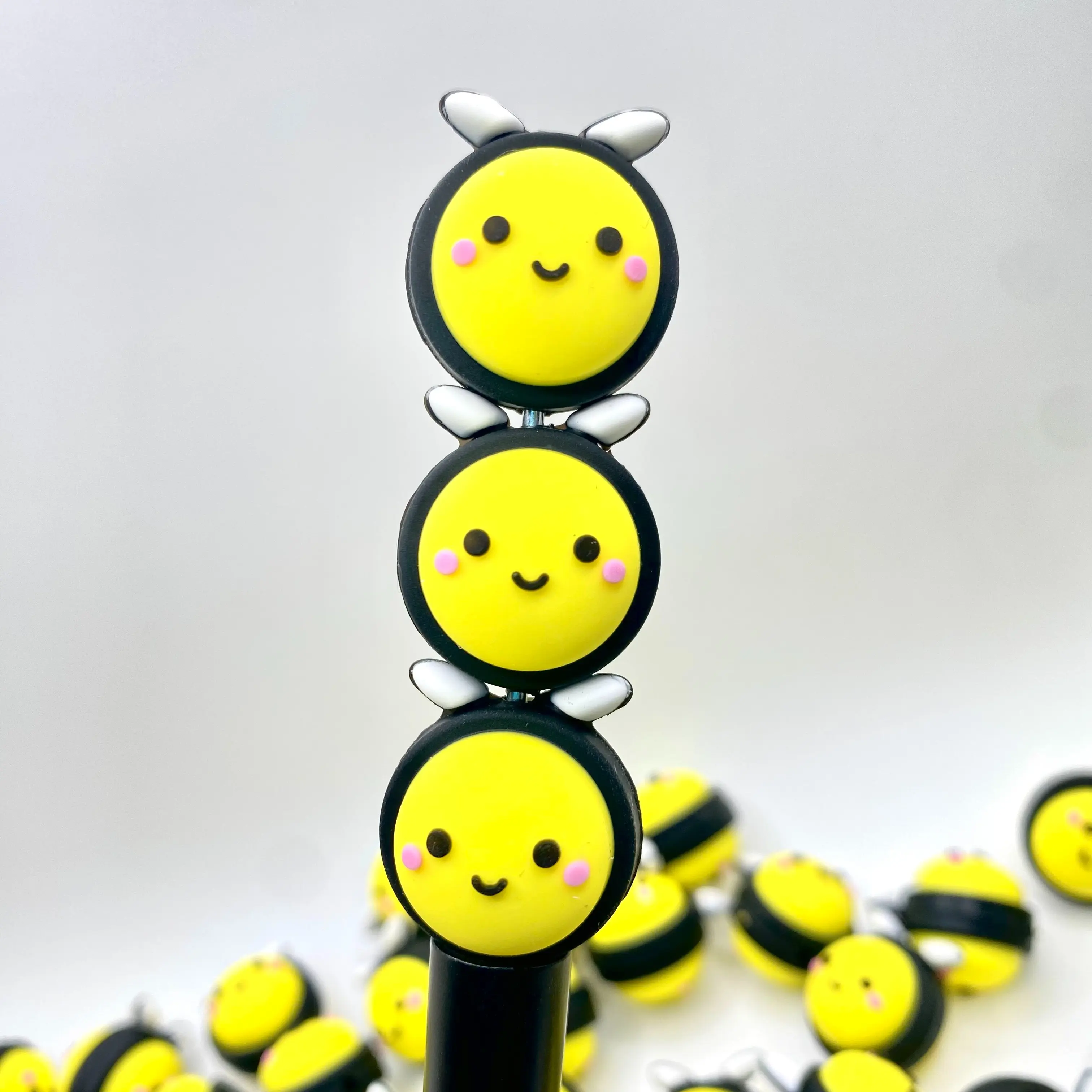 1pc Cute As Can Bee 3D Silicone Focal Beads | Bumblebee Beading & Crafting DIY