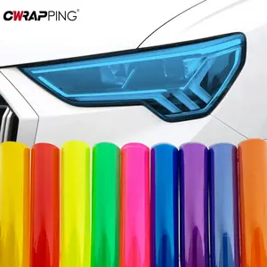 Gloss Transparent Light Black Smoke PVC Film Tint 30 X60cm Headlight Taillight Wrap Cover Film Foil Sticker Cover Car Styling