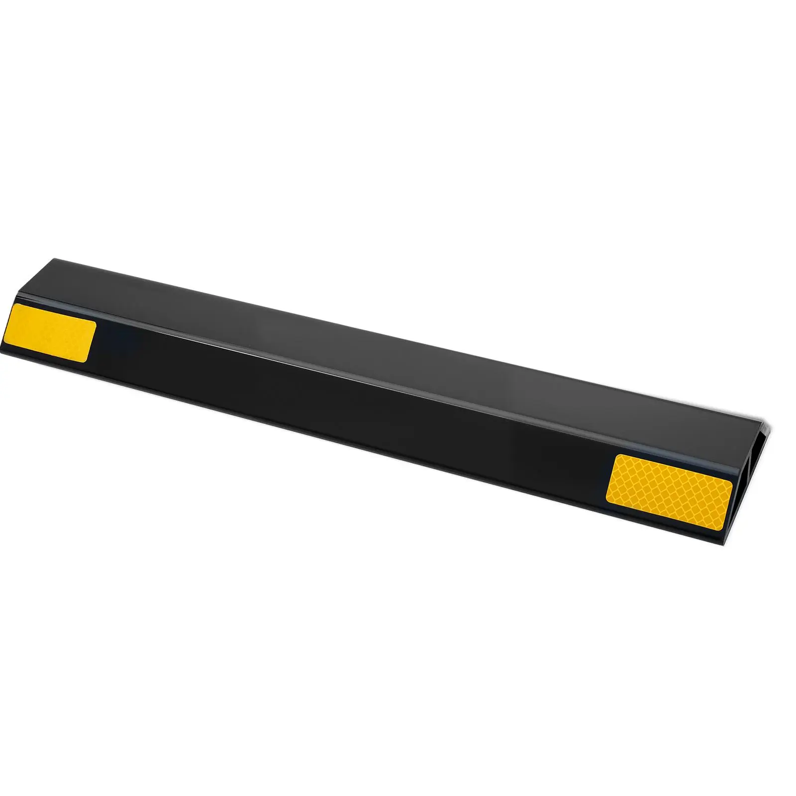【Summerfinds】VEVOR 2-Pack 18-Inch Heavy Duty PP Curb, Adhesive Design, High Hardness, Reflective Strips, No Deformation, Non-Slip Property, Stronger Load Capacity, Garage & Outdoor Parking Lot Aid for Cars Vans Trucks