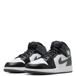 Nike Youth Jordan 1 Mid Iron Grey DQ8423-001 GS Shoes NEW Athletic Sneakers