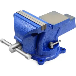 4" Bench Vise Ductile Cast Iron Bench Vise with 360 Flexible Swivel Locking Base Heavy Duty Home Work 4 Inch Bench Vice