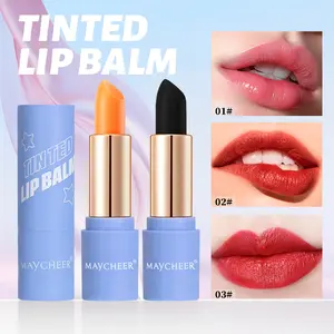Tinted Lip Balm, Thermochromic Lipstick, Naturally Hydrating Lip Liner, Long-Lasting & Smudge-Proof Lip Stain Peel, Matte Finish for Any Occasion Lip Plumper  Hydrate