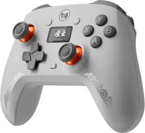 BIGBIG WON AETHER Bluetooth Wireless Hall Effect Controller with Smart Display for Switch, PC, Android and iOS - Gray