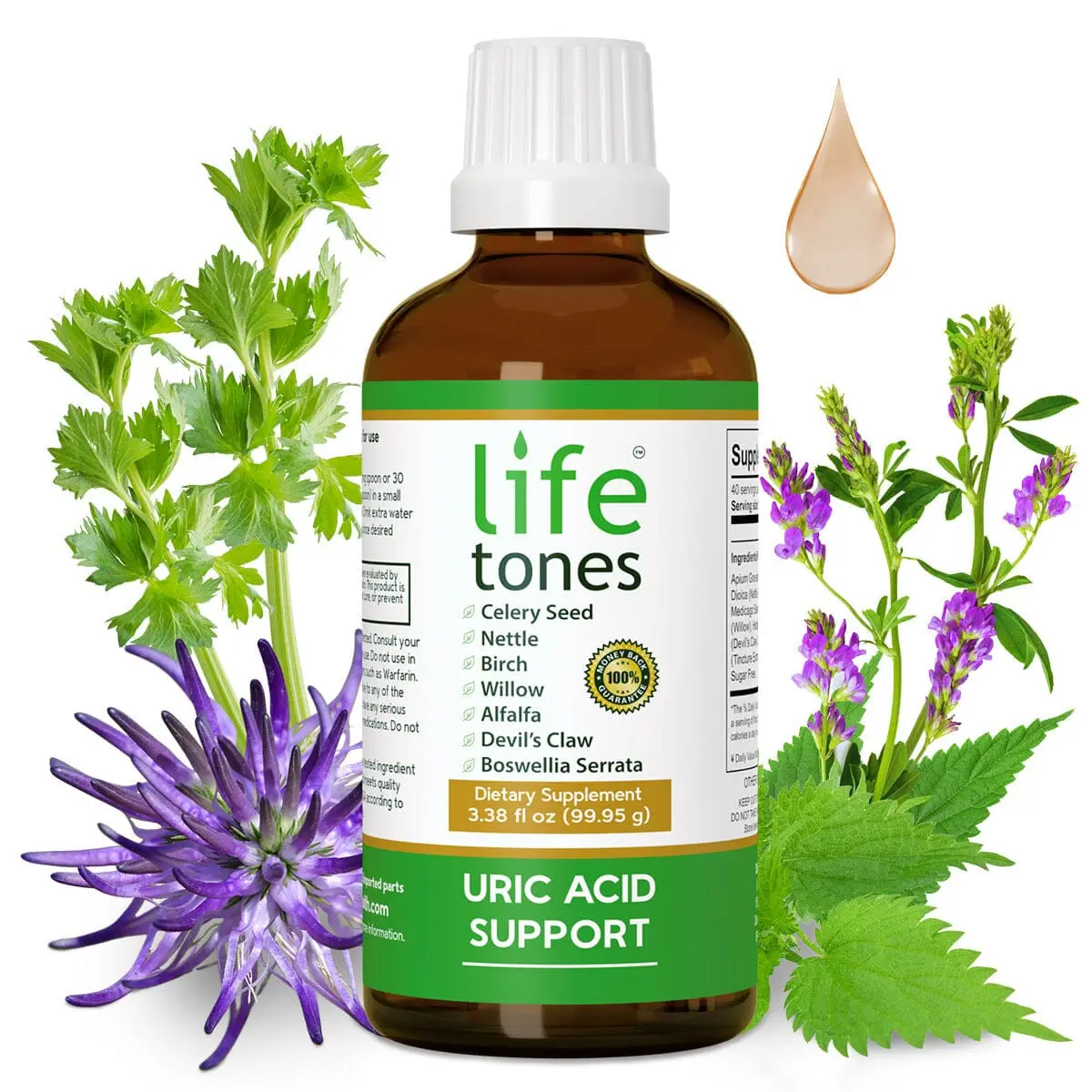 Lifetones Uric Acid Support | 3.38 fl oz