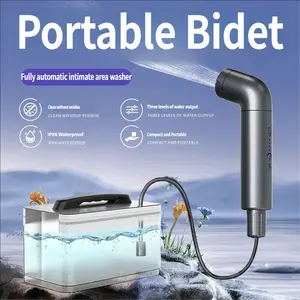 Portable Electric Bidet Sprayer with 3 Pressure Settings, Rechargeable Handheld Shower Head, Ideal for Travel Camping Daily Use