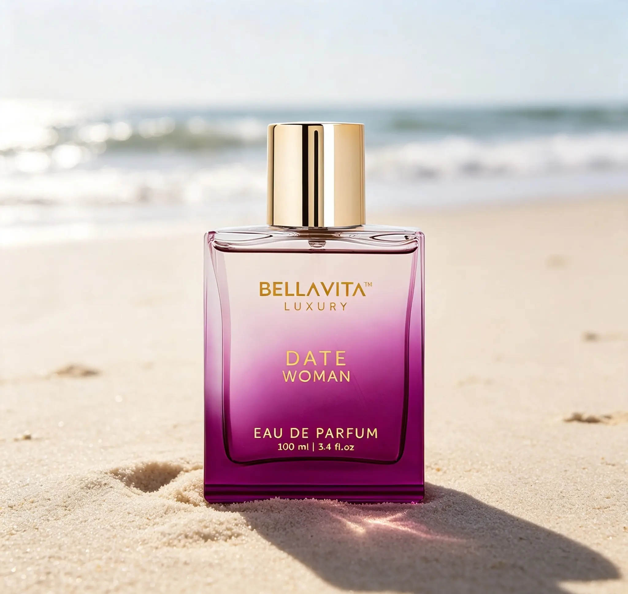 Bella Vita Luxury DATE Women’s EDP (3.4oz/100ml) | Enchanting Floral Fragrance with Pink Pepper, Jasmine, Moss Notes, Long-Lasting Scent for Her