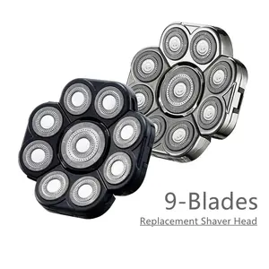 High Performance Electric Shaver Replacement Heads, Face Shaver, 5/6/7/8/9 Pieces, Smooth Comfortable Shaving Experience, Compatible with Most Brands