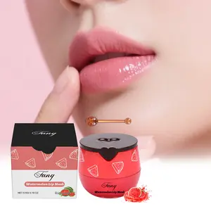 Watermelon Lip Balm Pot - Moisturizing Overnight Lip Mask for Dry, Cracked Lips | Bulk Pack Lip Care