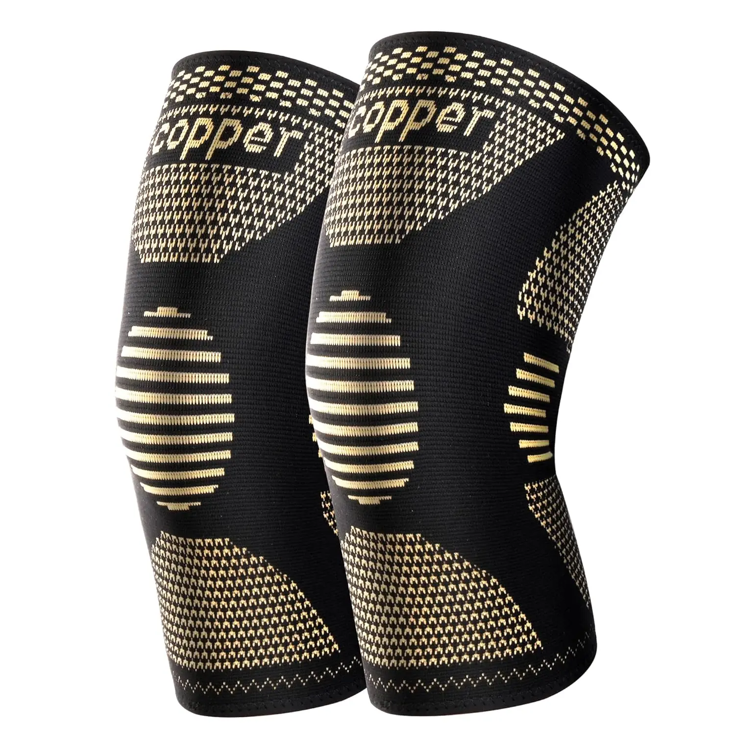 Copper Knee Braces for Knee Pain(2 pack)- Knee Compression Sleeve Support for Men & Women,Arthritis,Working Out