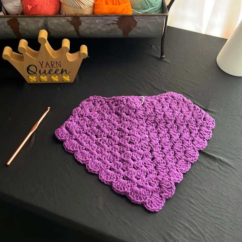 Crocheted bandanna