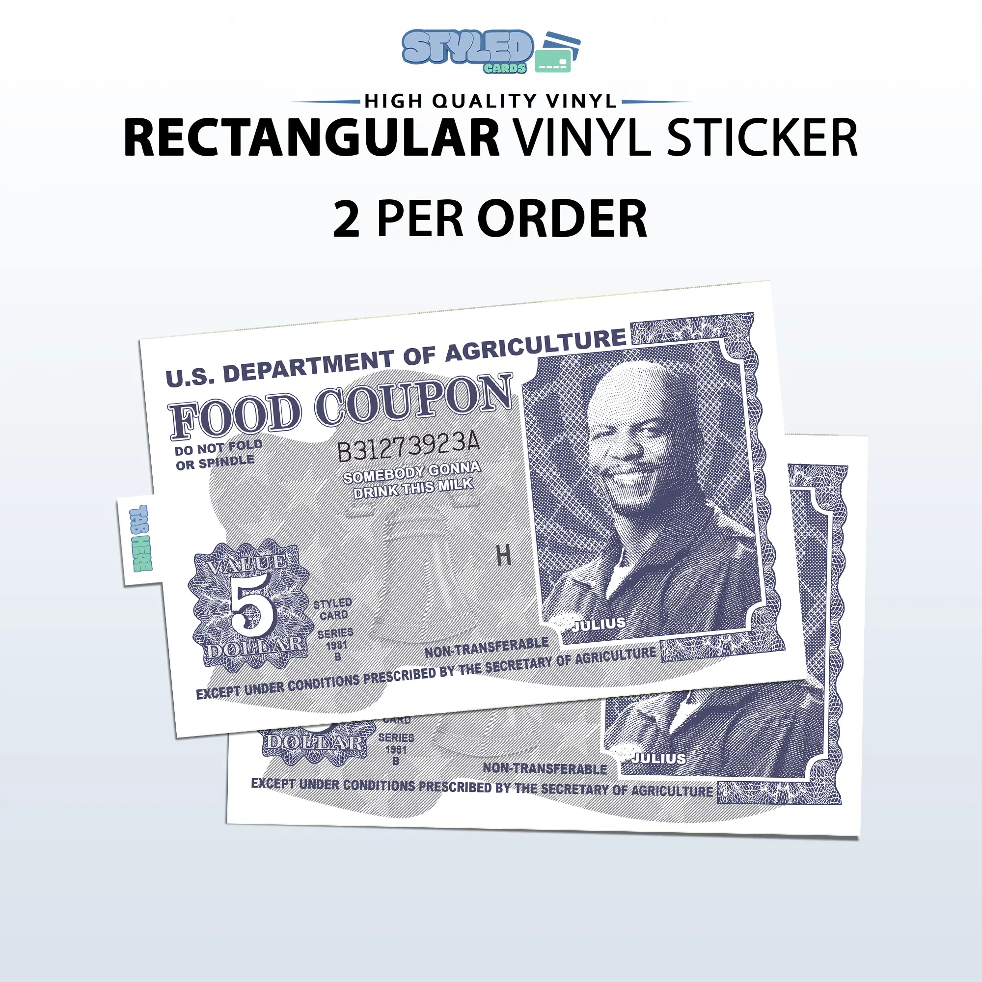 funny terry crews food coupon rectangle vinyl sticker