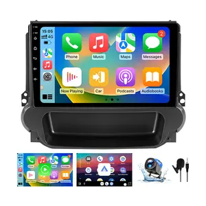 Car Radio for Chevrolet Malibu 2012-2015 with Wireless CarPlay, Android Auto, 9" Touchscreen, Car Stereo with Mirror Link, Voice Control, WiFi/GPS, Bluetooth, FM/RDS, SWC+Backup Camera