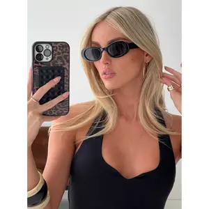 Runaway Baby Oval Sunglasses Black