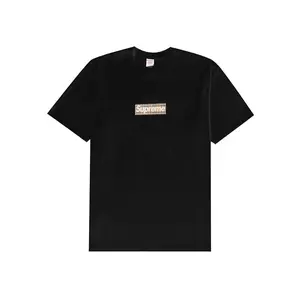 Supreme Men's Burberry Box Logo Tee Black, from StockX