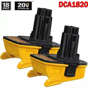 2pcs DCA1820 18V to 20V Adapter Compatible with Dewalt 18V Power Tools - Convert 20V DCB200 to XRP NiMh Batteries DC9096 DC9098