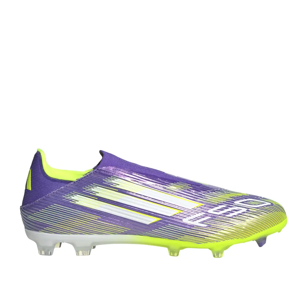 adidas Mens F50 League Laceless FirmMulti-Ground Football Sneakers Shoes - Purple