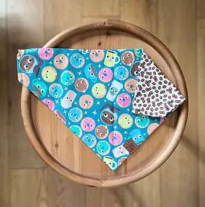 Coffee Canine / LAST CHANCE / Reversible / Over-the-Collar / Pet Bandana / CLEARANCE