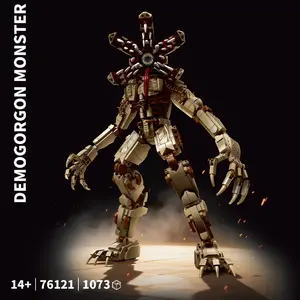 Highly Posable Monster Building Toys, Unisex Building Block Set, 14+ High Difficulty Assembly, Collectible Gift for Adults & Teens