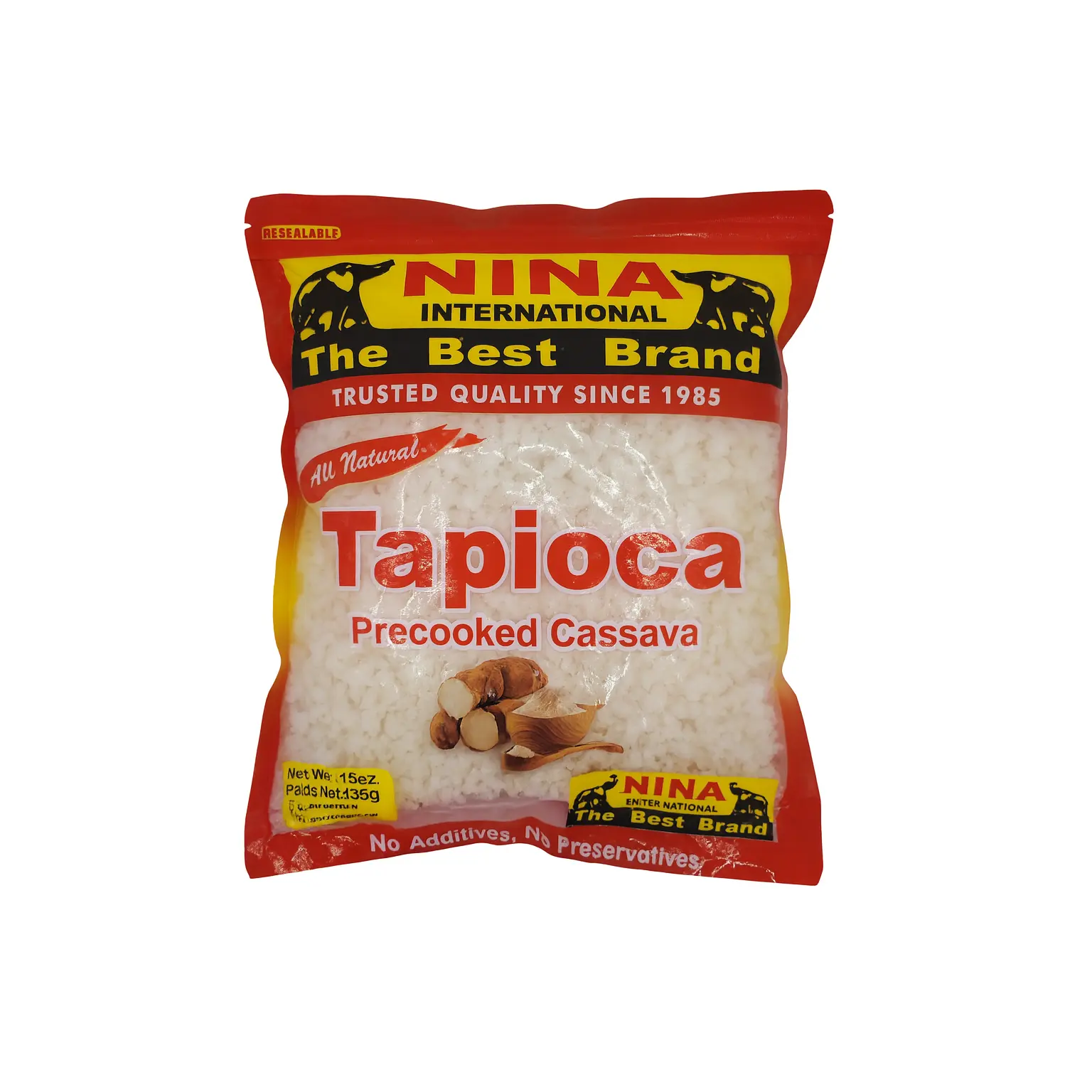 Tapioca (16oz) precooked cassava, gari soaking, fundi pap, cassava grits, attiéké doux