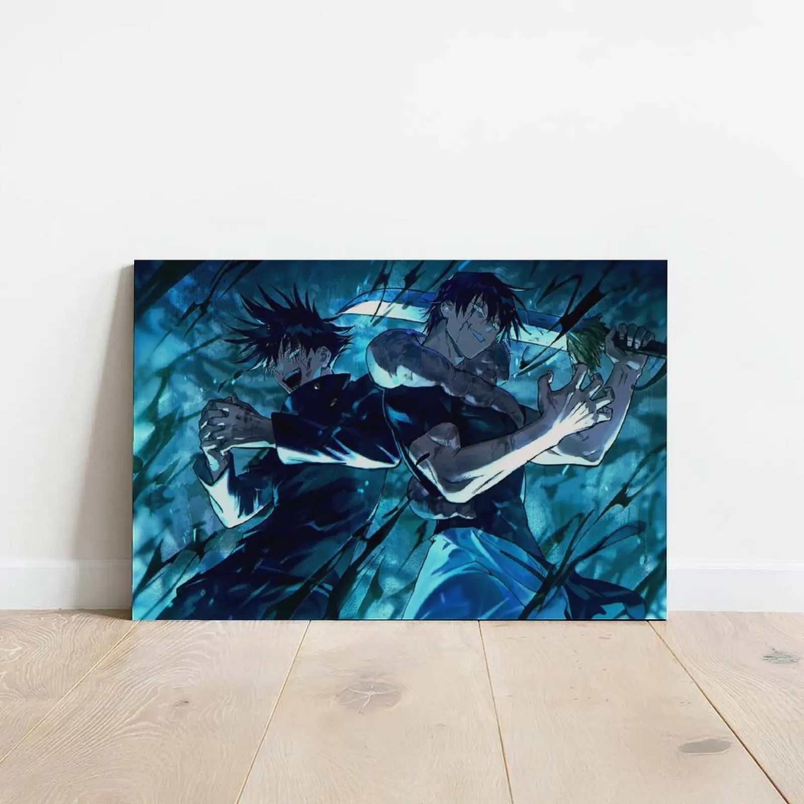 Toji Fushiguro Megumi Jujutsu Kaisen Canvas Print Anime Poster Prints Sorcerer Killer Shadows Living Room Aesthetic Bedroom Wall Decoration High Quality Trendy Dark Anime Fan Collectible Painting Poster