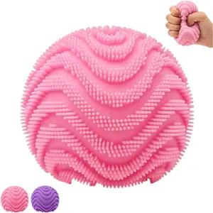 Sensory Toy with a Velvet Texture and Soft Cloud Squish - Wavy Pattern You Can See and Feel - Ages 3 and Up - Color May Vary; One Per Pack (Wonder Waves)