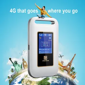 FIRSTNUM Global eSIM Hotspot Auto-Switch AT&T/T-Mobile/Verizon 150Mbps 4G LTE FCC Certified Pocket-Sized for Airport RV Tinder Date Rescue mobile wifi router mobile wifi router Portable Travel Internet