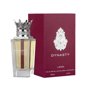 Lattafa Dynasty EDP Perfume 3.4oz / 100ml - Unisex Fragrance with Bergamot & Amberwood Notes for Timeless Luxury Citrus Woody Musk Cinnamon Scent