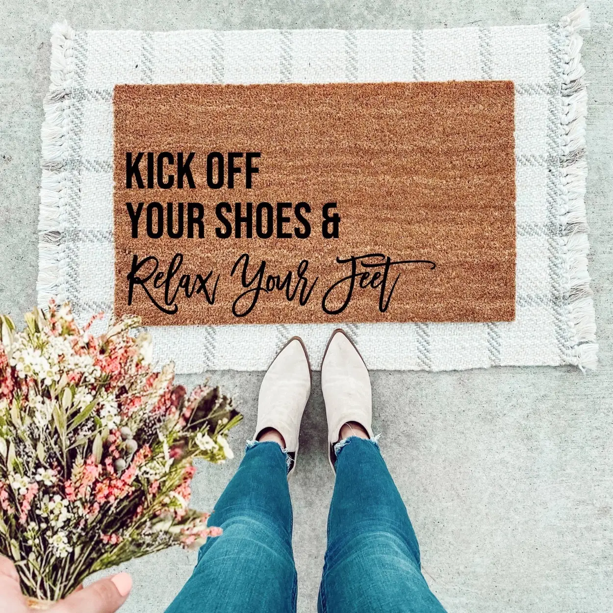 Kick Off Your Shoes Doormat