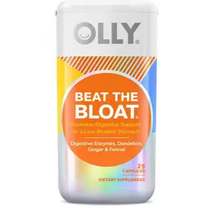 OLLY Beat The Bloat Capsules, Digestive Support Enzymes, Supplement for Women - 25 Count OLLY Beat The Bloat Capsules, Digestive Support Enzymes, Supplement for Women - 25 Count