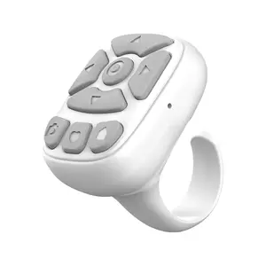 TikTok Scrolling Ring for iPhone - Viral TikTok Scroll Device, Wireless Finger Ring Scroller for TikTok App, Hands-Free TikTok Video Browsing Tool, Compatible with iOS Android, Perfect TikTok Accessory (White)
