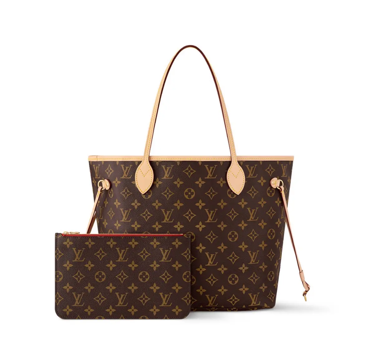 Pre-owned Louis Vuitton Neverfull MM Monogram Tote Bag Red Interior, Everyday Use Neverfull Bag【2603615】, Tote Bags