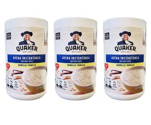 Quaker Instant Oatmeal Vanilla Flavor 100% Whole Grains Source of Fiber and Protein 34.8 oz
